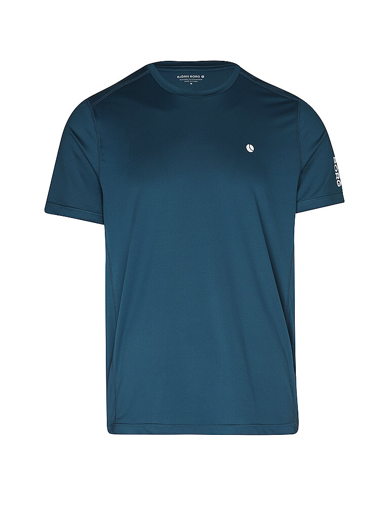 BJÖRN BORG Herren Tennisshirt Ace Mesh Panel blau | S